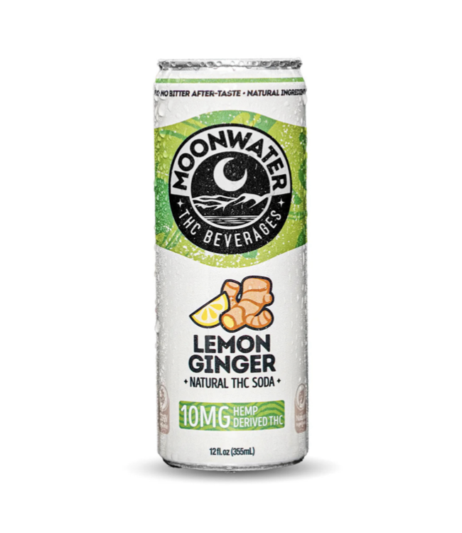 Moonwater Beverages Natural 10mg THC / Lemon Ginger